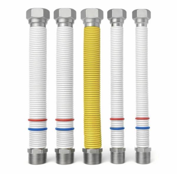 Kit Collegamento Caldaia Universale con Tubi Flessibili inox coibentati